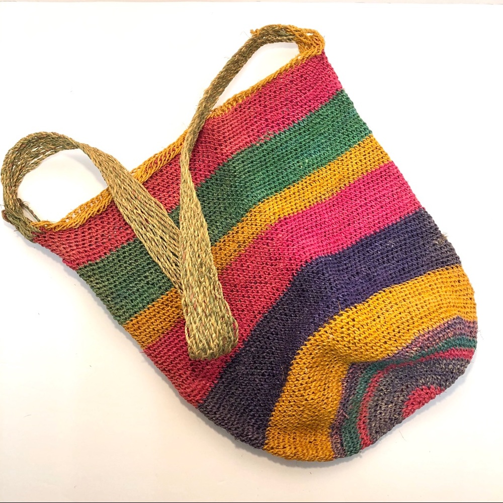 Authentic Vintage African Market Bag